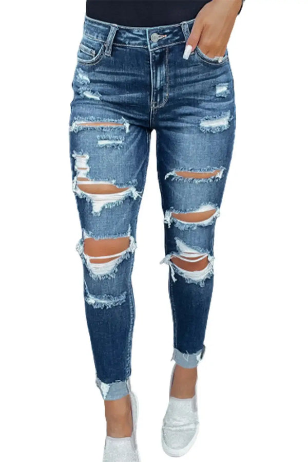Jeans for Women Blue  High Waist New Style Baggy Jeans Women Pants Casual Jean
