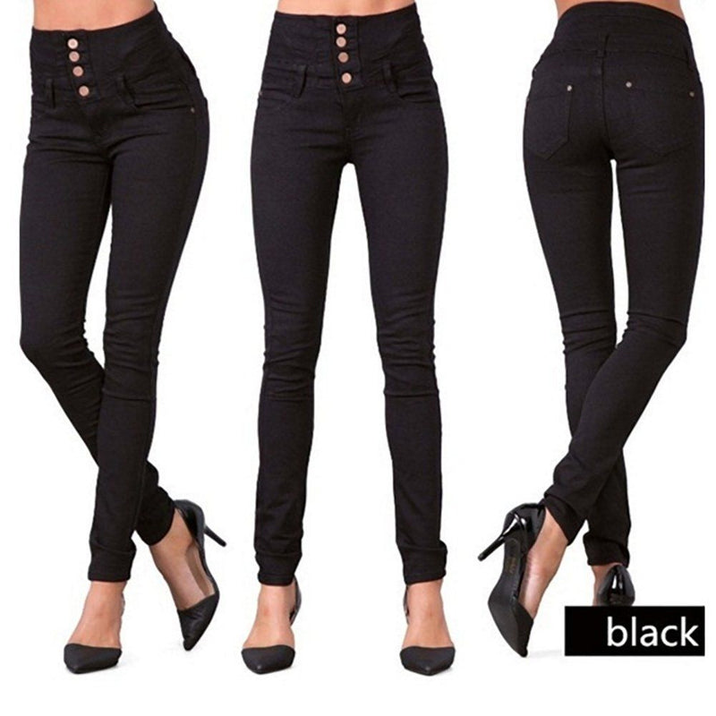 High Quality Woman Denim Pencil Pants Top Brand Stretch Jeans High Waist Pants