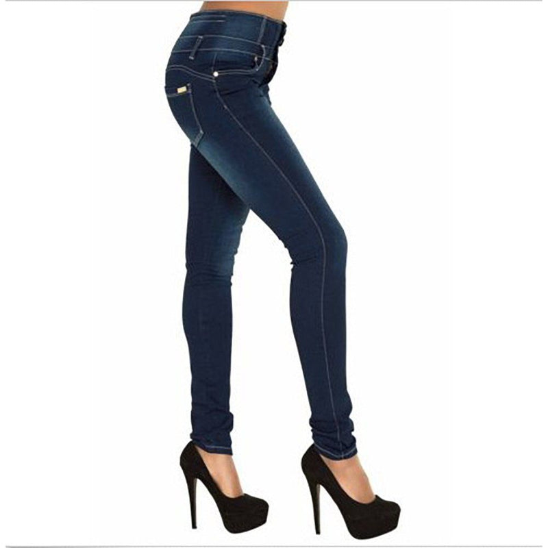 High Quality Woman Denim Pencil Pants Top Brand Stretch Jeans High Waist Pants