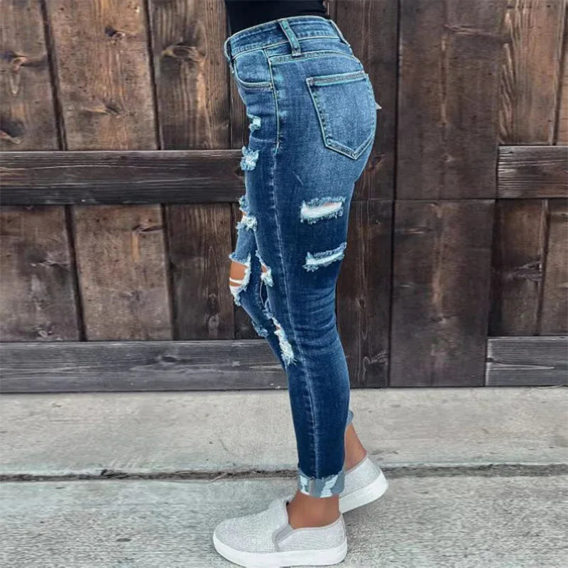 Jeans for Women Blue  High Waist New Style Baggy Jeans Women Pants Casual Jean