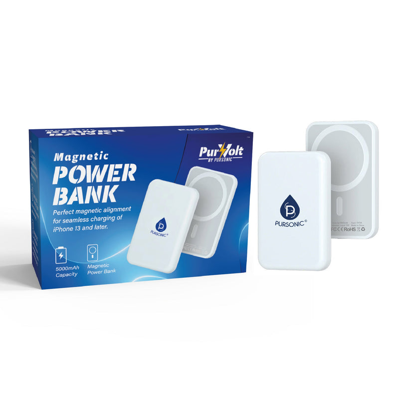 PBM5000 Magnetic Wireless Power Bank - 5000mAh Portable Charging Solution
