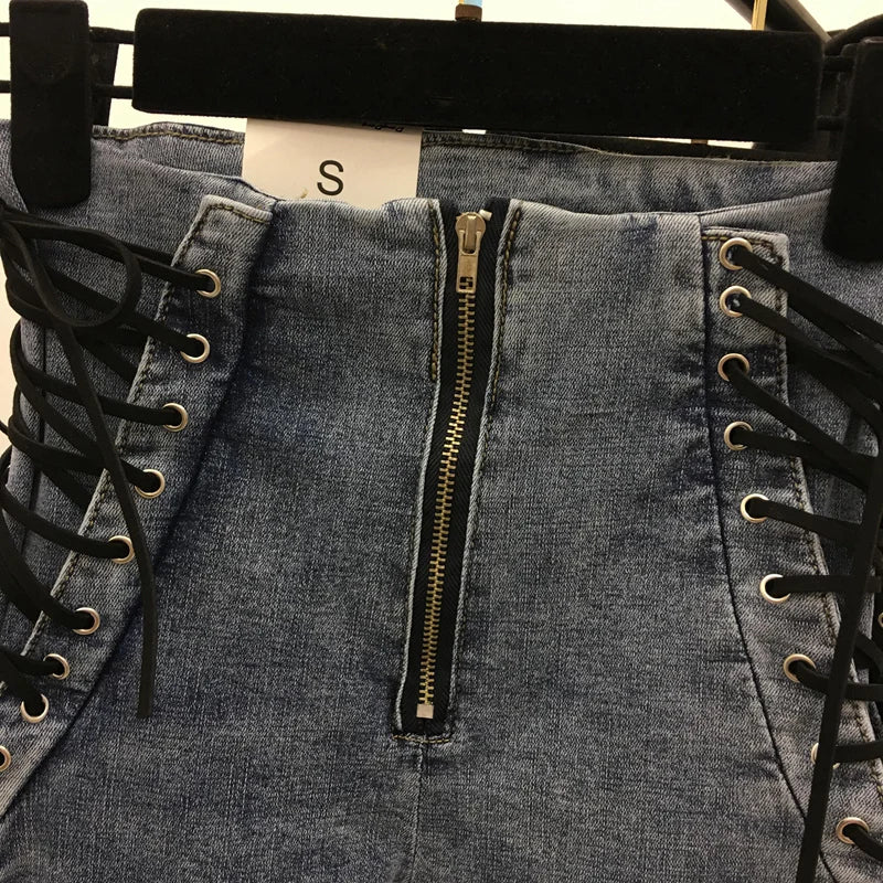 Jeans Women All-Match Zipper Simple Trendy Ankle-Length Trousers