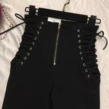 Jeans Women All-Match Zipper Simple Trendy Ankle-Length Trousers