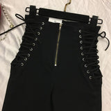 Jeans Women All-Match Zipper Simple Trendy Ankle-Length Trousers