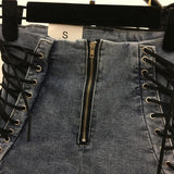 Jeans Women All-Match Zipper Simple Trendy Ankle-Length Trousers