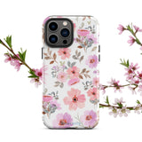 Anacotte Pure Vibes Sakura Pink Floral iPhone Case - Premium Protection