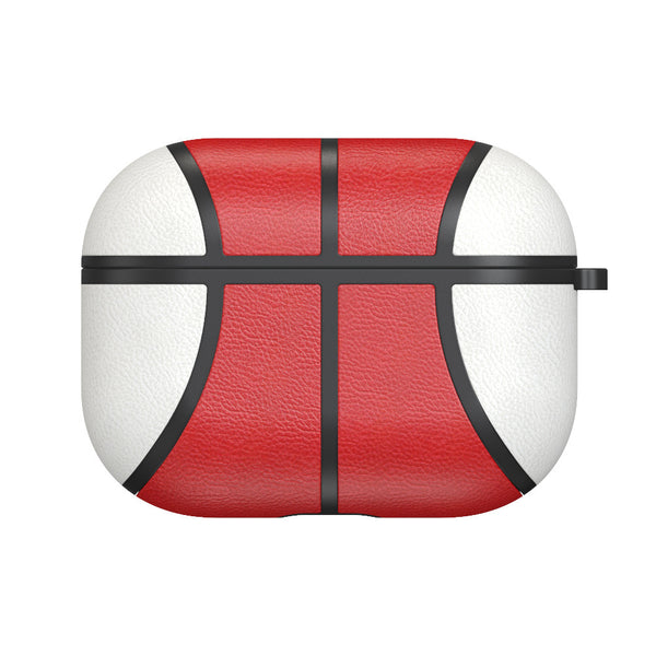 NBA Basketball Leather AirPods Pro Case - Handmade Protective Cover with Anti-Fall Design