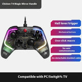 Professional Gaming Controller - Wired Hall Effect Joystick for Ultimate Gaming Experience