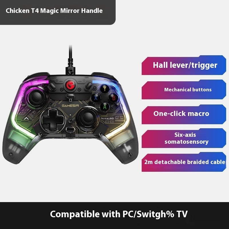 Professional Gaming Controller - Wired Hall Effect Joystick for Ultimate Gaming Experience