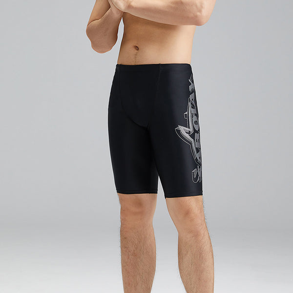 Tight Breathable Brocade Men's Swimming Trunks