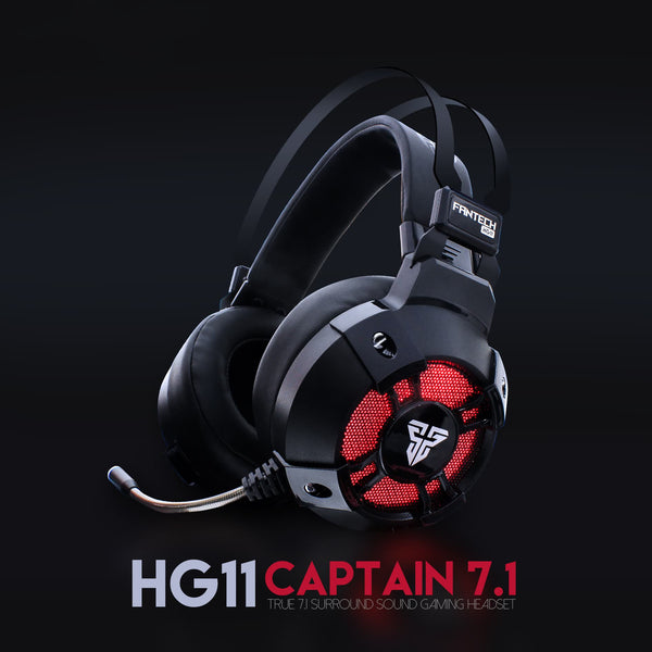 Professional Gaming Headset with LED Lights - Wired Gaming Headphones with Microphone
