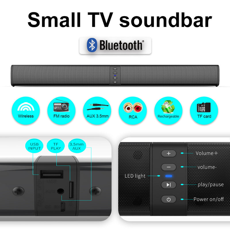Portable Bluetooth Speaker - 20W Wireless Outdoor Sound System with USB Charging