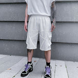 Korean Style Summer Overalls - Loose Fit Polyester Pants for Men