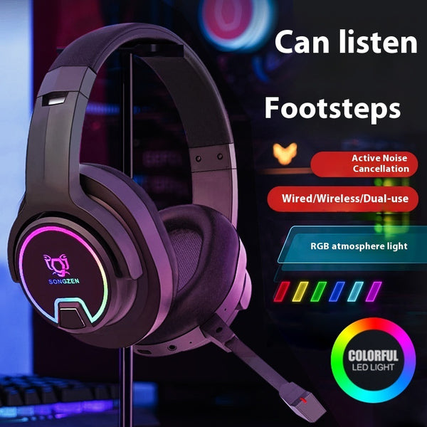 Wireless Gaming Headset with Microphone - E-Sports Noise Reduction Bluetooth Headphones