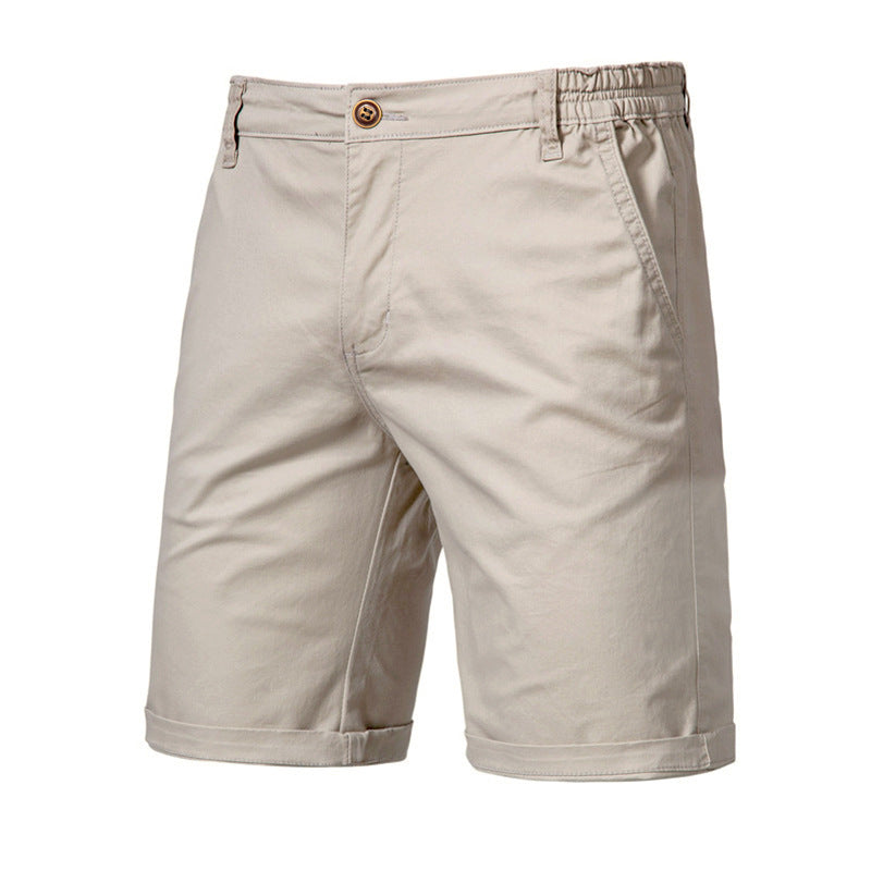 Casual Cotton Cropped Pants - Straight Slim Fit Men's Summer Shorts