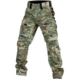 Military Style Camouflage Cargo Pants - Multi-Pocket Tactical Training Trousers