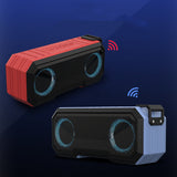 Luminous Waterproof Bluetooth Speaker with Power Bank - Dual 8W Speakers & LED Lights