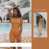 Premium Seamless Yoga Bodysuit - High-Performance Athletic Jumpsuit for Women