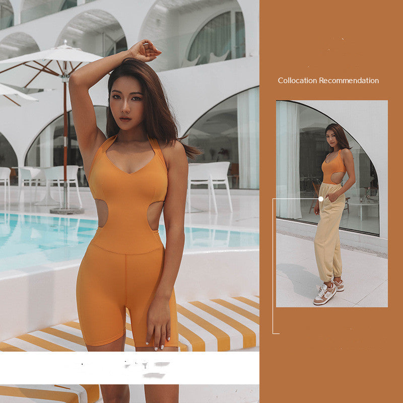 Premium Seamless Yoga Bodysuit - High-Performance Athletic Jumpsuit for Women