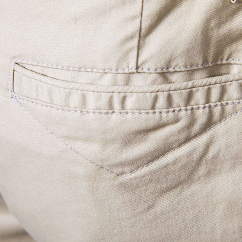Casual Cotton Cropped Pants - Straight Slim Fit Men's Summer Shorts