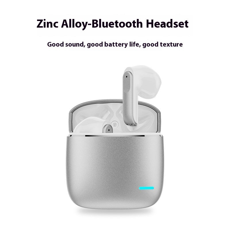 K50 Wireless Bluetooth Earbuds - Zinc Alloy Sports Headphones with Noise Reduction