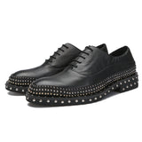 Premium British Business Formal Men's Dress Shoes - Genuine Leather Oxford Style