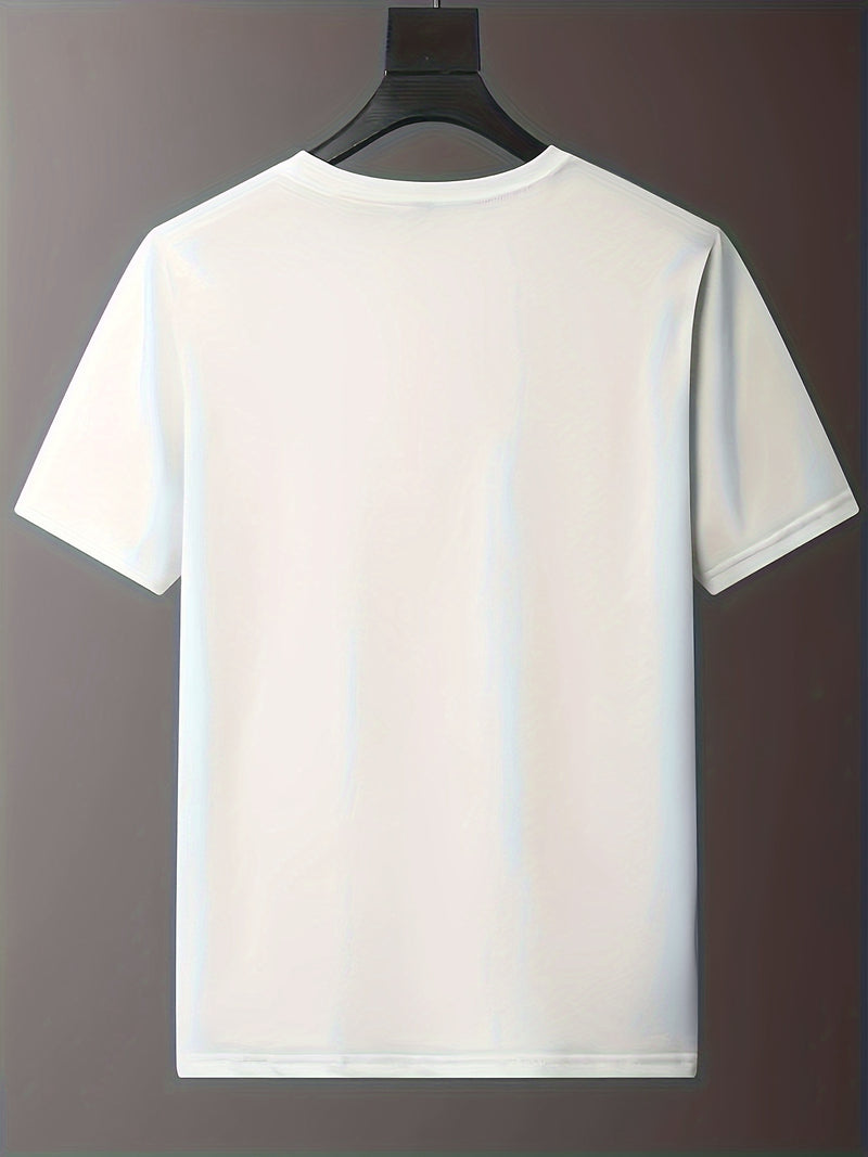There Is Such A Body Men's Printed T-shirt, Casual Quick Drying Breathable T-shirt, Running Training Short Sleeved T-shirt