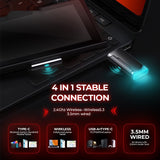 Gaming Bluetooth Headset - Wireless E-Sports Headphones with Breathing Light