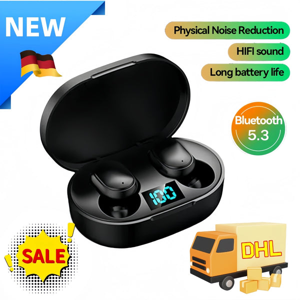 Premium Bluetooth 5.3 Wireless Earbuds - IPX5 Waterproof Sport Headphones with Microphone
