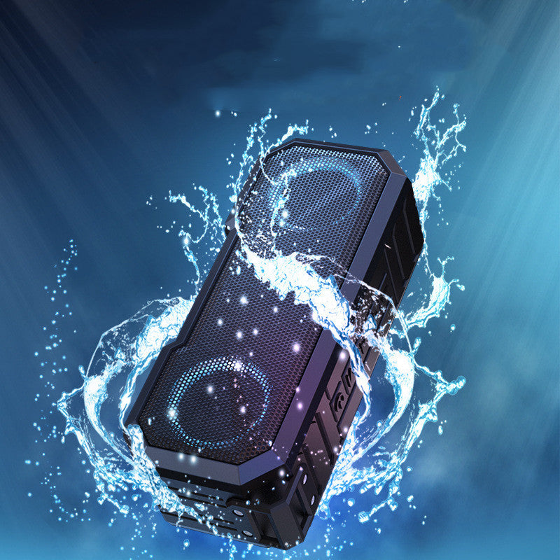 Luminous Waterproof Bluetooth Speaker with Power Bank - Dual 8W Speakers & LED Lights