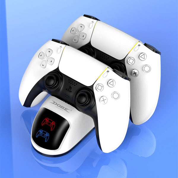 Smart LED Gaming Controller Charger with Breathing Light Indicator