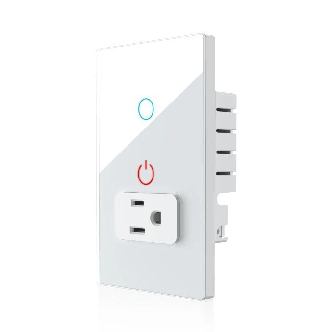 Smart Graffiti Wall Socket Glass Panel Wireless Control