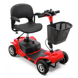 Advanced 4-Wheel Electric Mobility Scooter - Foldable Senior Wheelchair with Long Range Battery