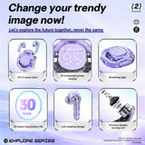 T8 Bluetooth 5.3 Wireless Earbuds - Gaming Sport Headphones with Noise Reduction & Touch Control