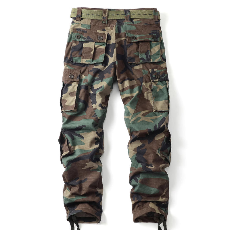 Tactical Camouflage Mountain Cargo Trousers - Men's Outdoor Combat Pants