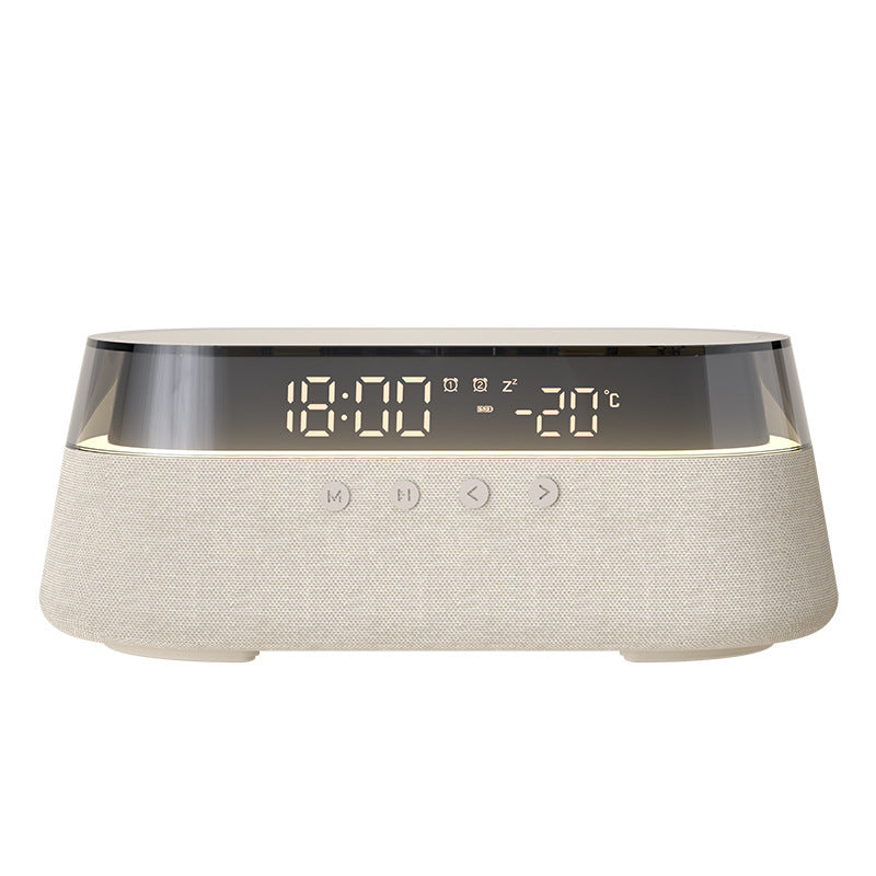 Wireless Charging Night Light with Bluetooth Speaker - 3-in-1 Bedside Audio Station