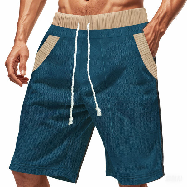 Comfortable Men's Casual Shorts - Heavy Looped Pile Summer Shorts