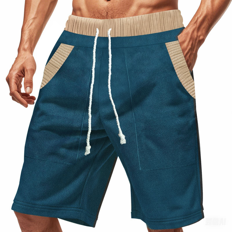 Comfortable Men's Casual Shorts - Heavy Looped Pile Summer Shorts
