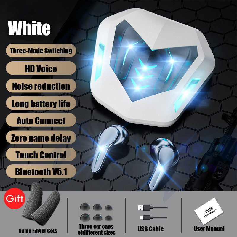 Ultimate Gaming Bluetooth Earbuds - Wireless In-Ear Headset with 10H Battery Life