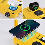 3-in-1 Wireless Charging Station with LED Night Light - Phone, Watch & Headset Charger