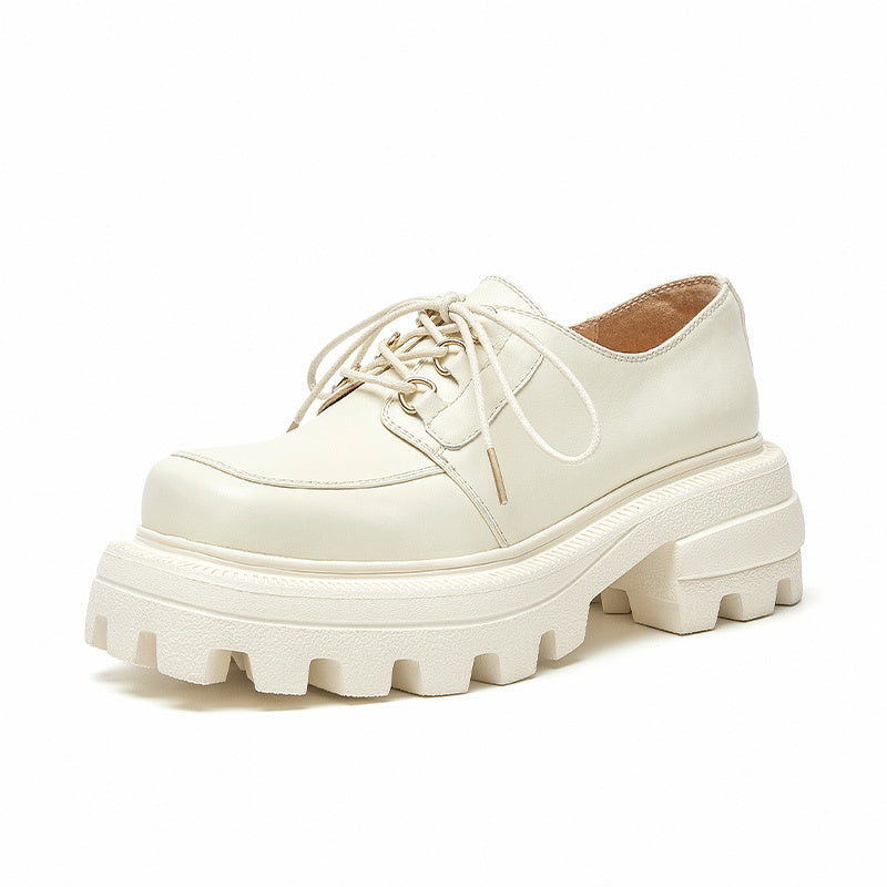 Elegant Square Toe Chunky Heel Platform Shoes - Sophisticated Women's Footwear