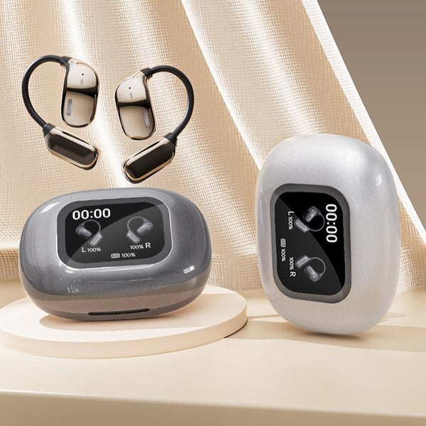 Advanced Wireless Sports Earbuds with Full-Color Touch Screen Display