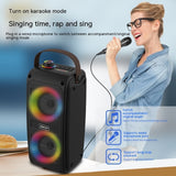 Wireless Bluetooth Speaker with LED Color Lights - Portable Sound System