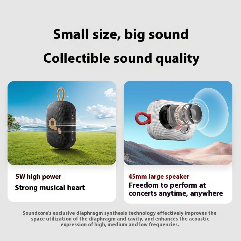 Waterproof Bluetooth Mini Speaker - Portable Wireless Stereo Sound