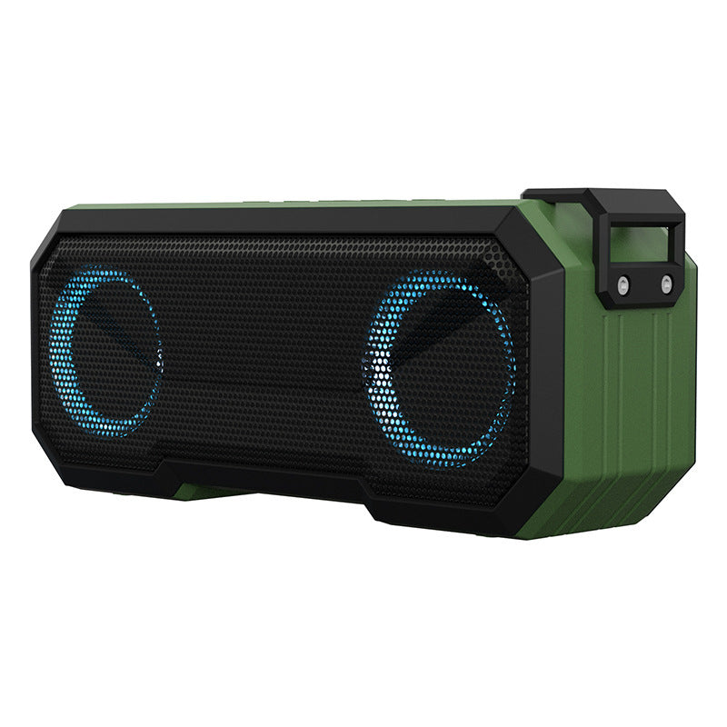 Luminous Waterproof Bluetooth Speaker with Power Bank - Dual 8W Speakers & LED Lights