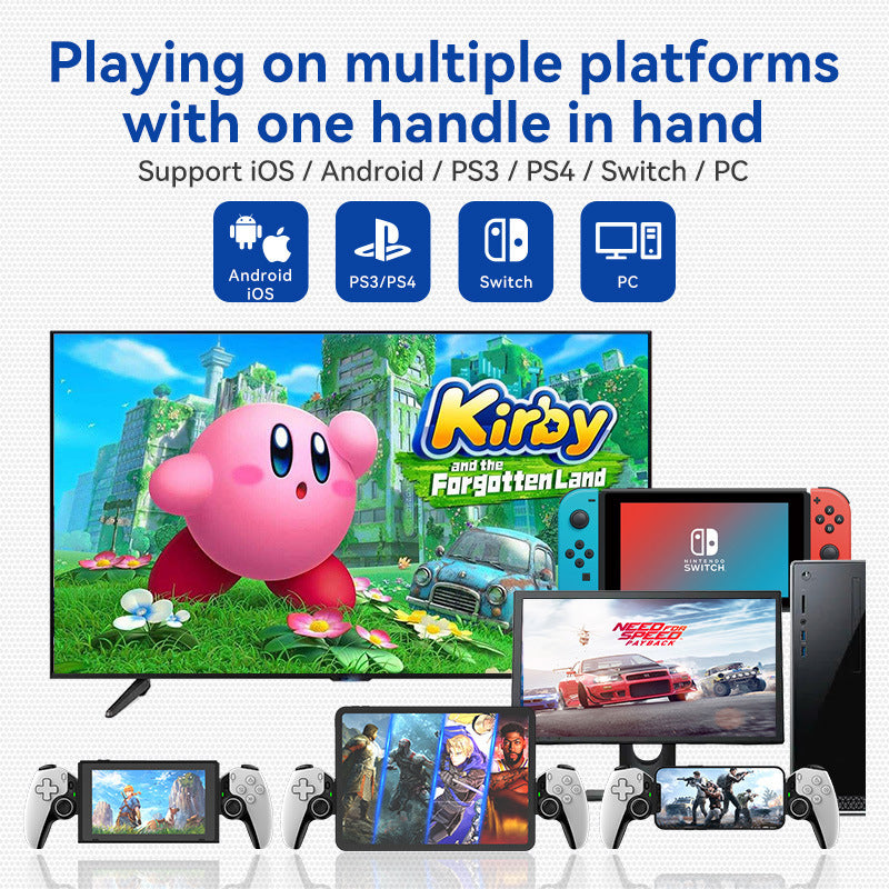 Wireless Bluetooth Gaming Controller - Telescopic Gamepad for Mobile, PC, PS & Switch