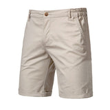 Casual Cotton Cropped Pants - Straight Slim Fit Men's Summer Shorts