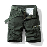 Japanese Style Workwear Cargo Pants - Pure Cotton Summer Shorts with Multiple Pockets