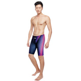 Men's Quick-Dry Swimming Trunks - Five-Point Mid-Length Boxer Style Swim Shorts