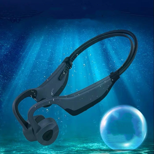 AquaFit Wireless Swimming Headphones - Bone Conduction Bluetooth 5.0 Waterproof Sports Earphones